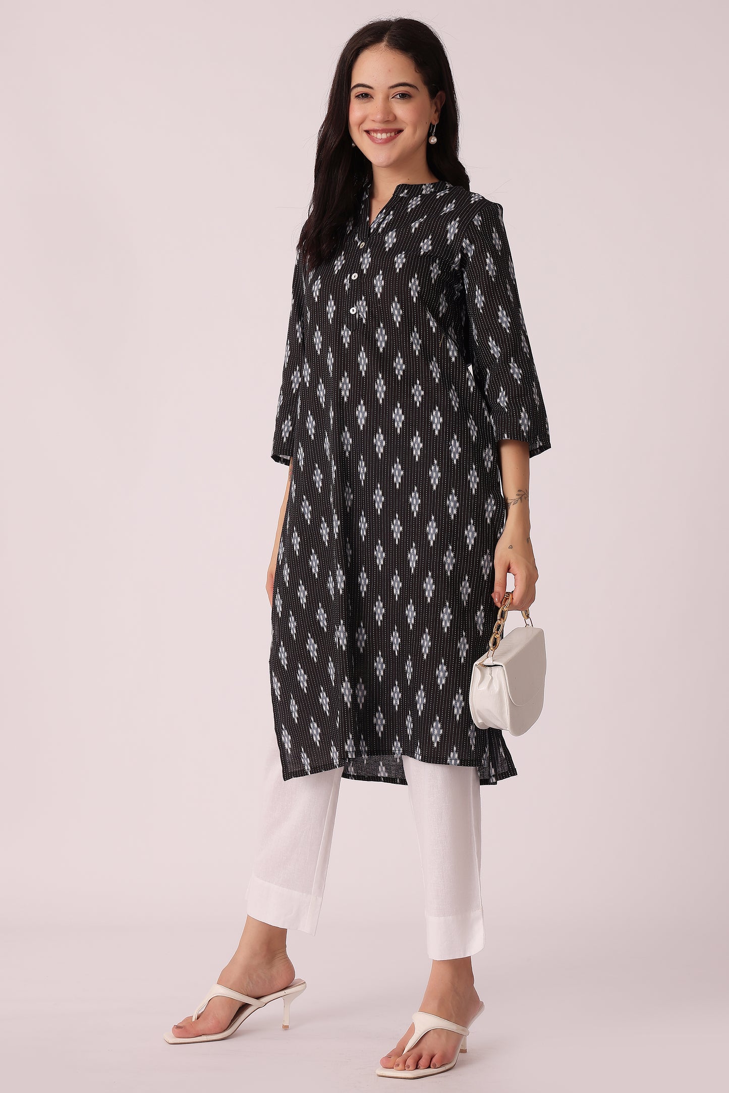 ETHNIC REGULAR FIT KANTHA KURTA - extra image 3