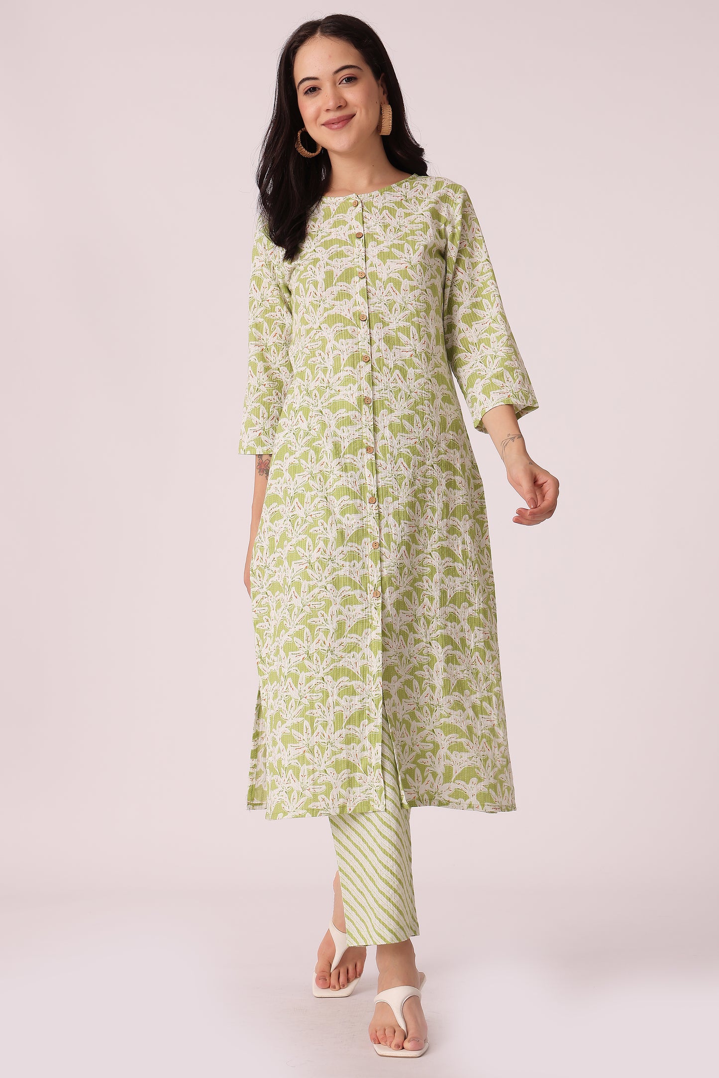 ETHNIC REGULAR FIT KANTHA 2PCS SET - extra image 3