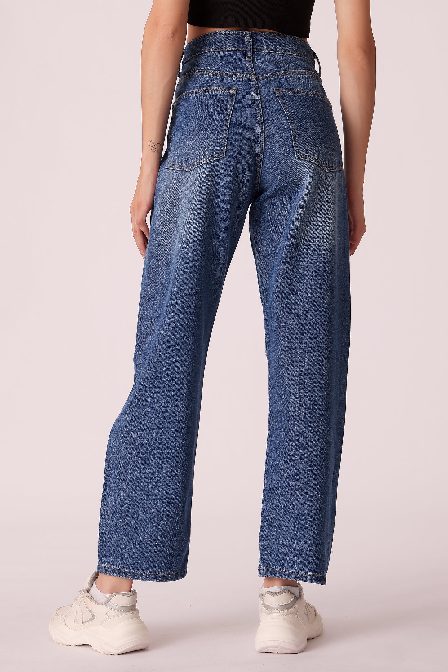 western mom fit casual printed jeans - extra image 2