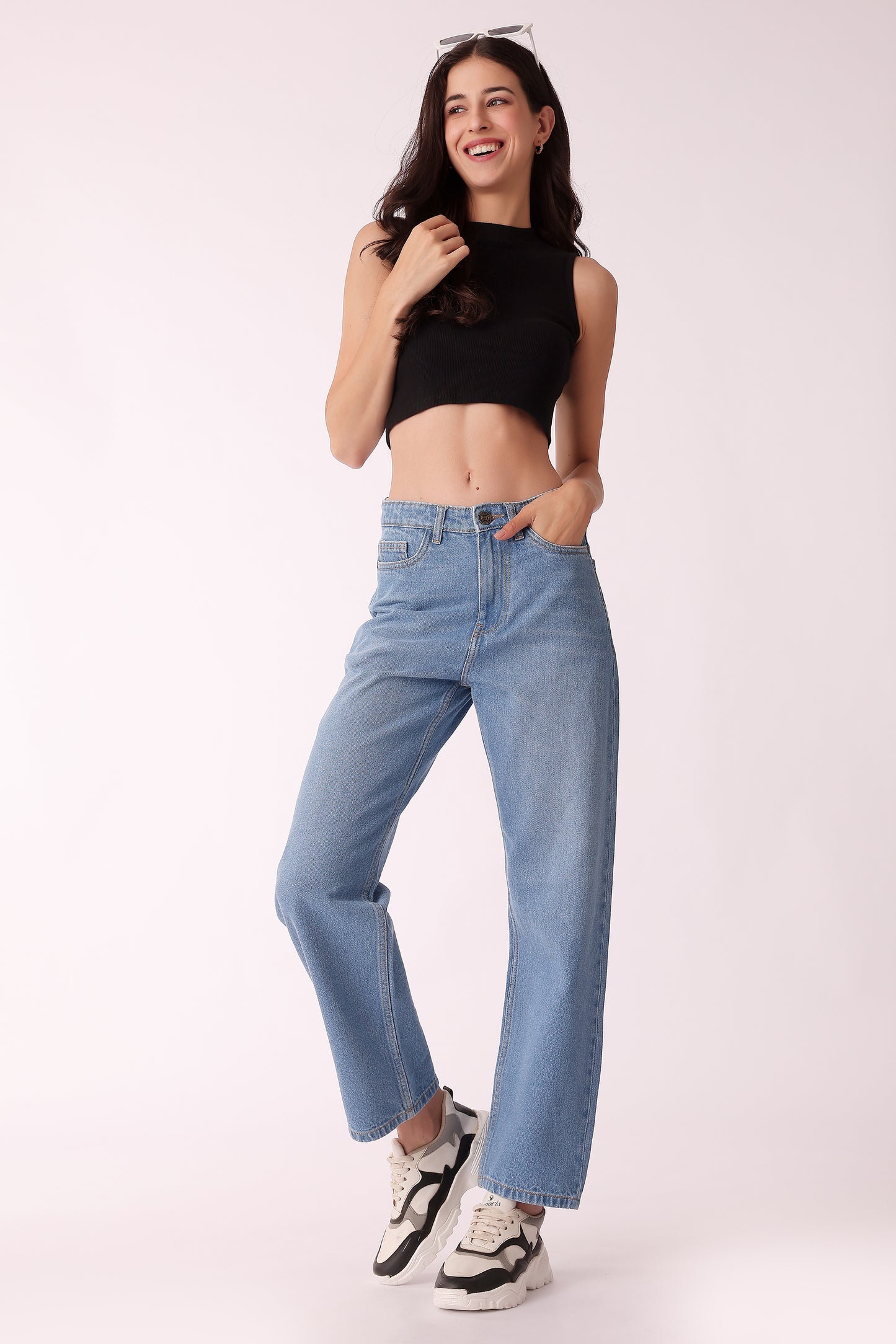 western mom fit casual printed jeans - extra image 3