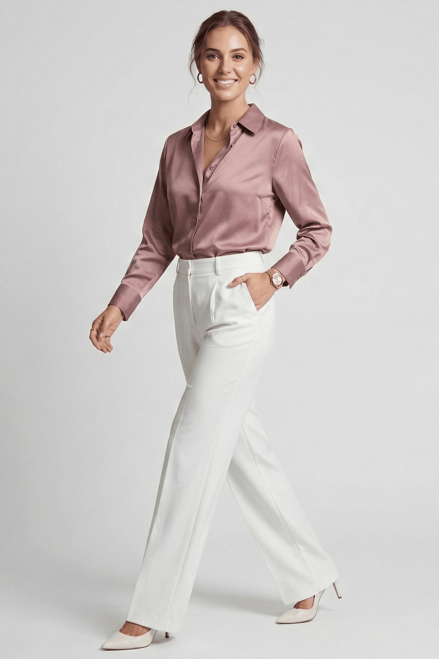 Straight Fit Pant - White