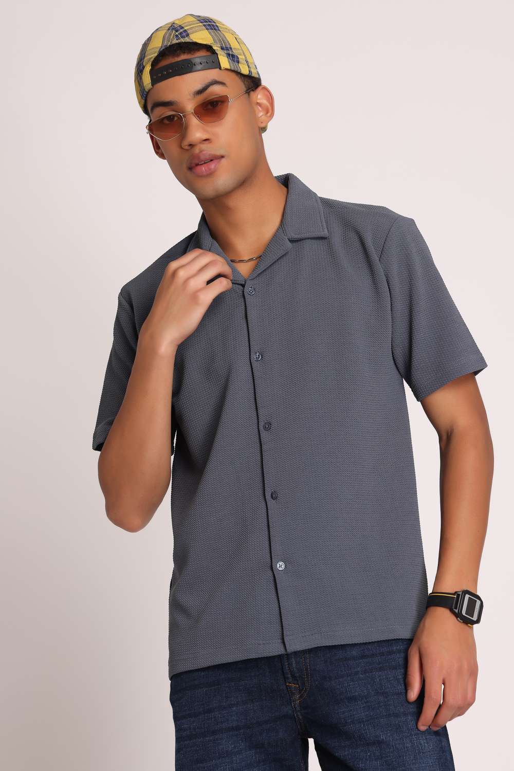 Mens Shirt - Mid Grey