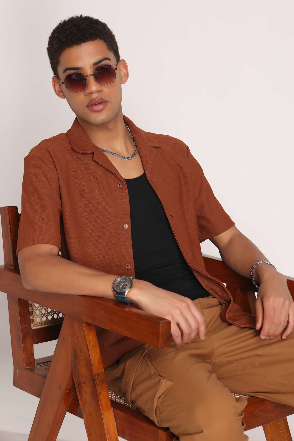 Mens Shirt - Chocolate