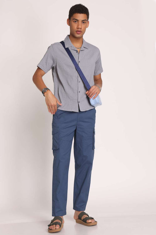 Mens Solid Joggers - Midnight Blue