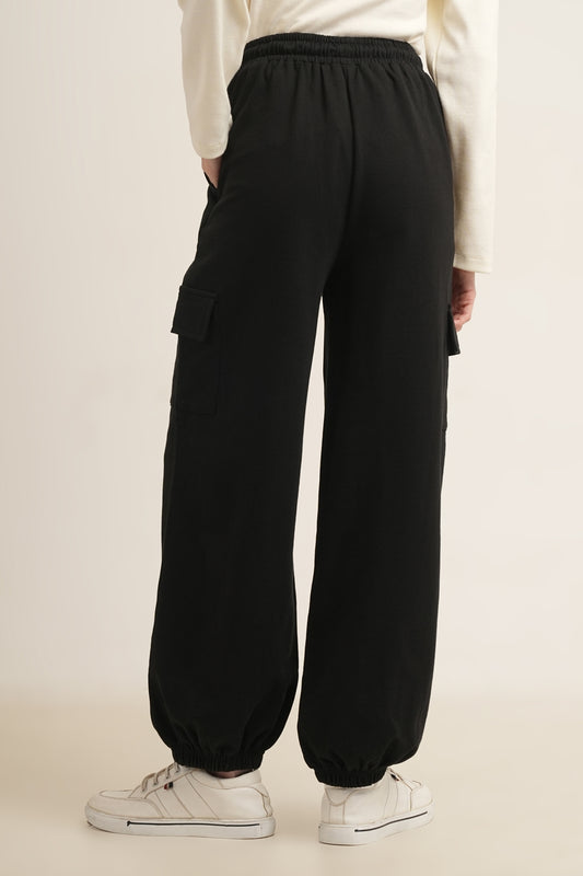 WESTERN REGULAR FIT CASUAL SOLID TRACKPANTS - extra image 2