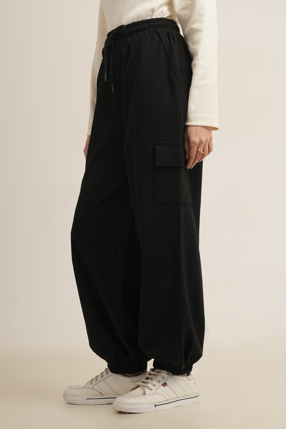 WESTERN REGULAR FIT CASUAL SOLID TRACKPANTS - extra image 4