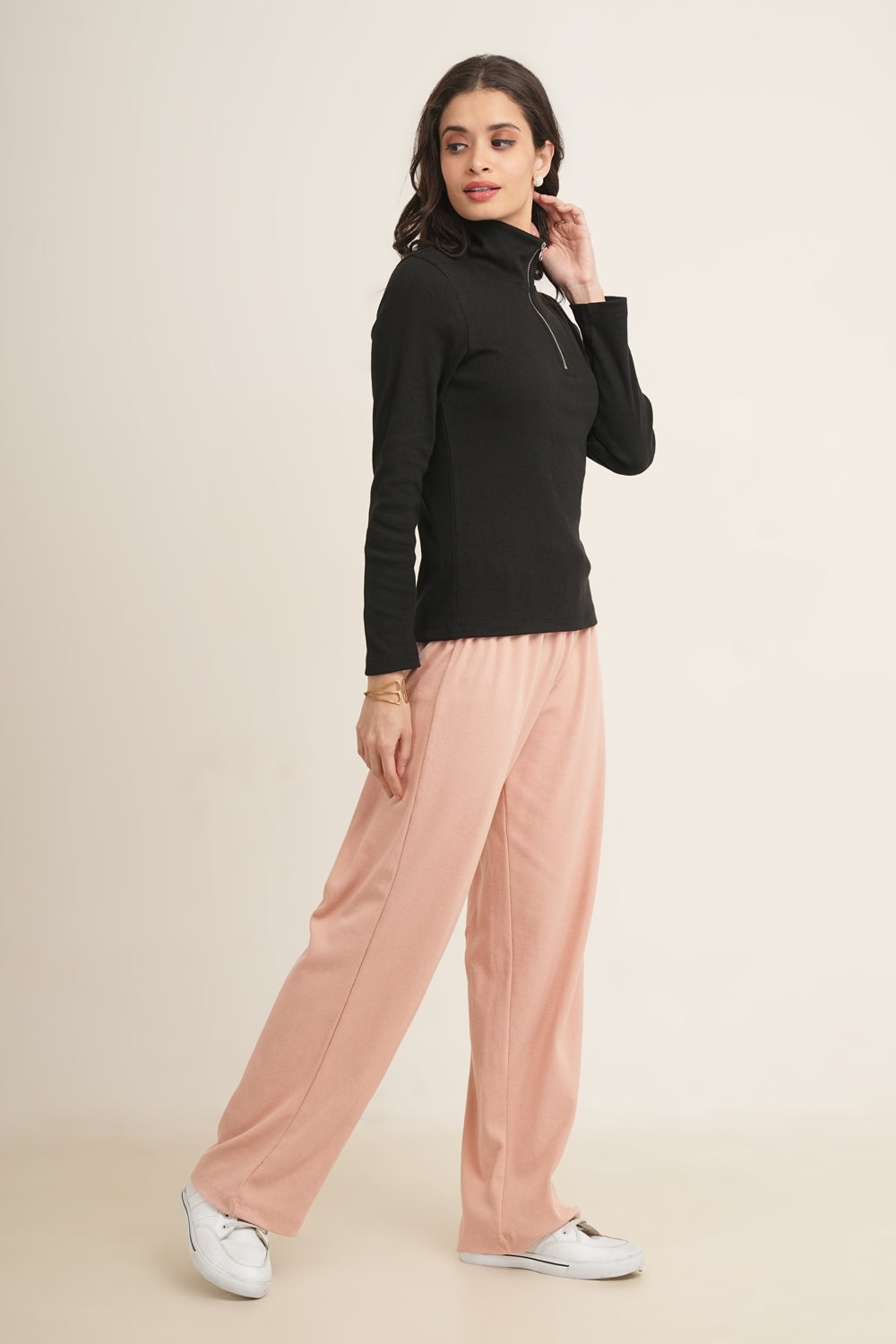 WESTERN STRAIGHT FIT CASUAL SOLID TRACKPANTS - extra image 4