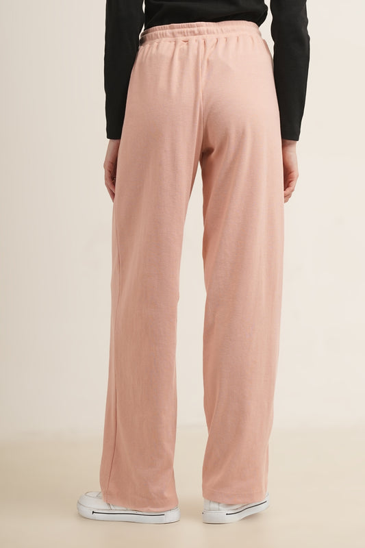 WESTERN STRAIGHT FIT CASUAL SOLID TRACKPANTS - extra image 2