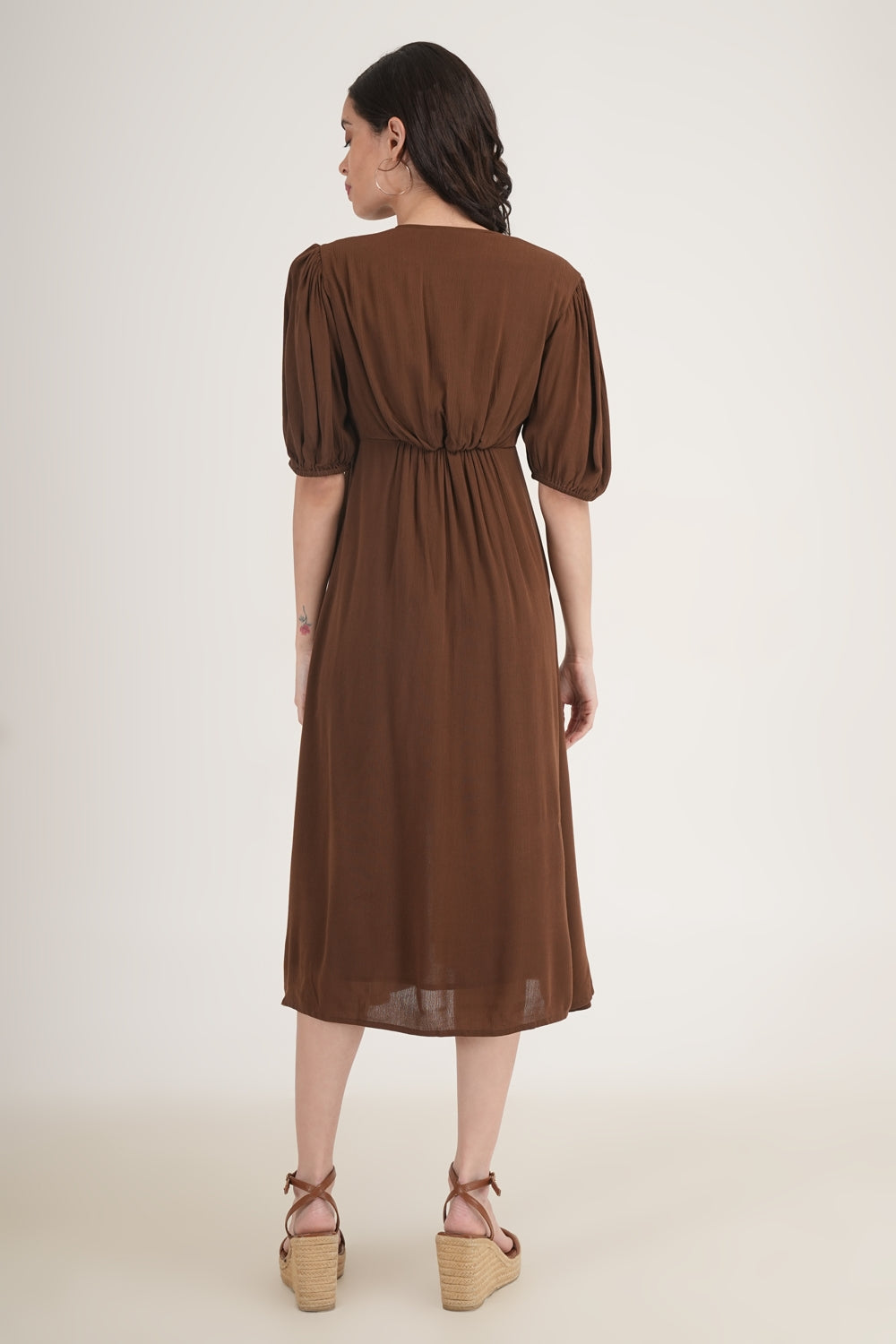 WESTERN REGULAR CASUAL SOLID DRESSES - extra image 2