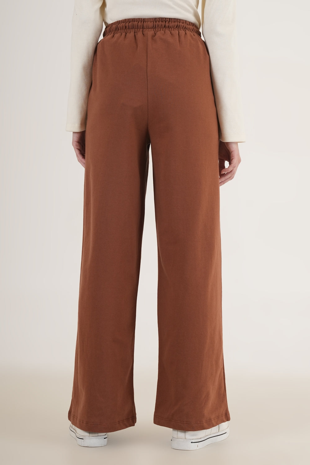 WESTERN STRAIGHT FIT CASUAL SOLID TRACKPANTS - extra image 2