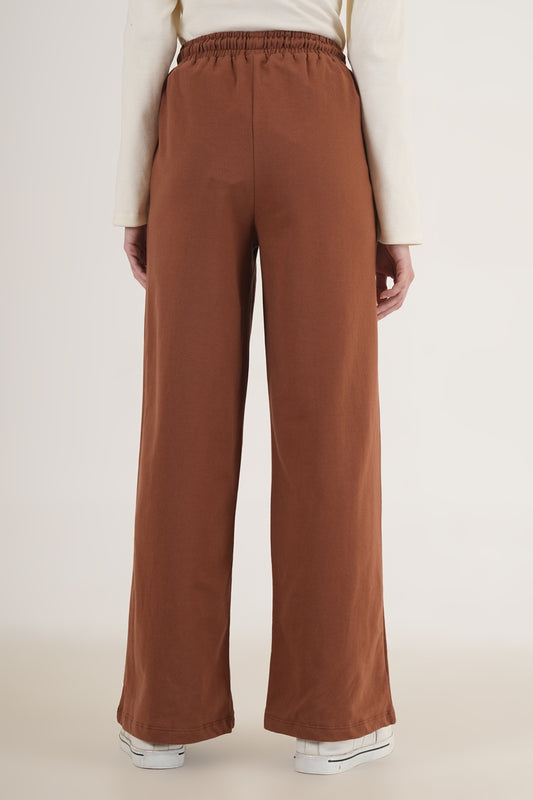 WESTERN STRAIGHT FIT CASUAL SOLID TRACKPANTS - extra image 2