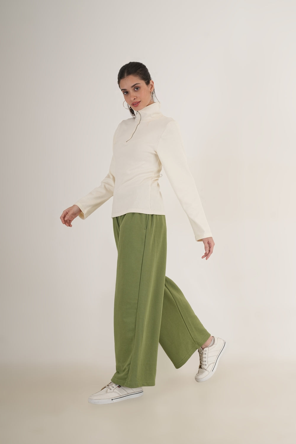 WESTERN STRAIGHT FIT CASUAL SOLID TRACKPANTS - extra image 3