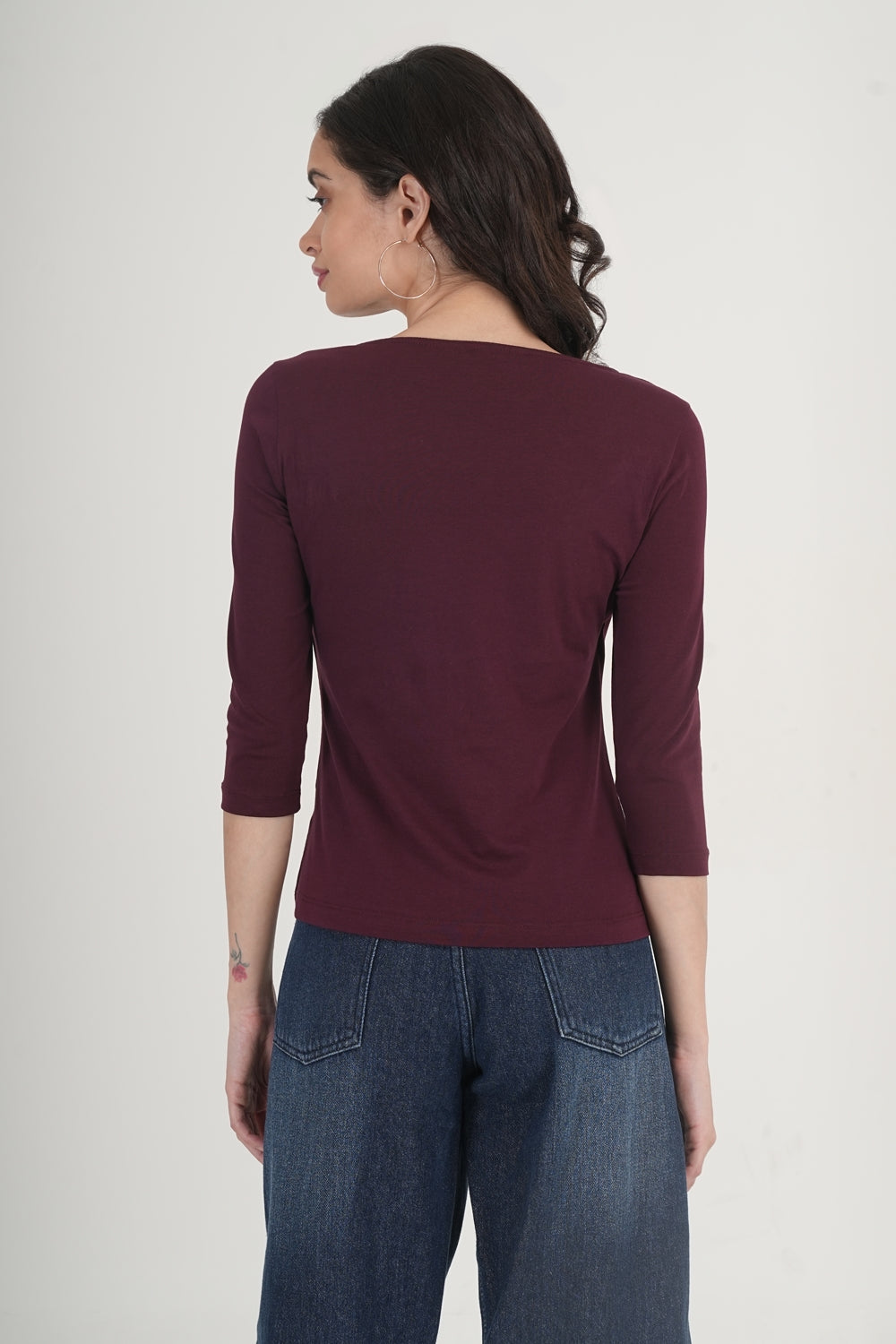 WESTERN REGULAR FIT CASUAL SOLID TOPS - extra image 2