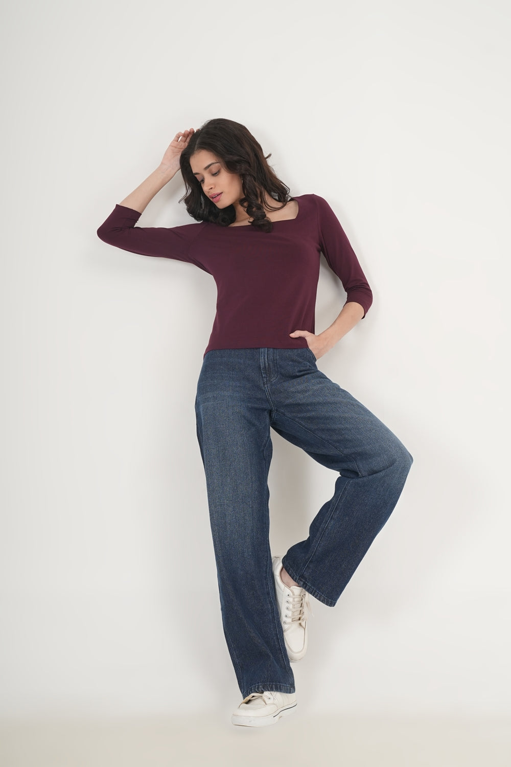 WESTERN REGULAR FIT CASUAL SOLID TOPS - extra image 3