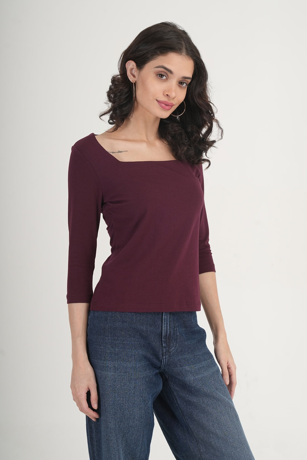 WESTERN REGULAR FIT CASUAL SOLID TOPS - extra image 5