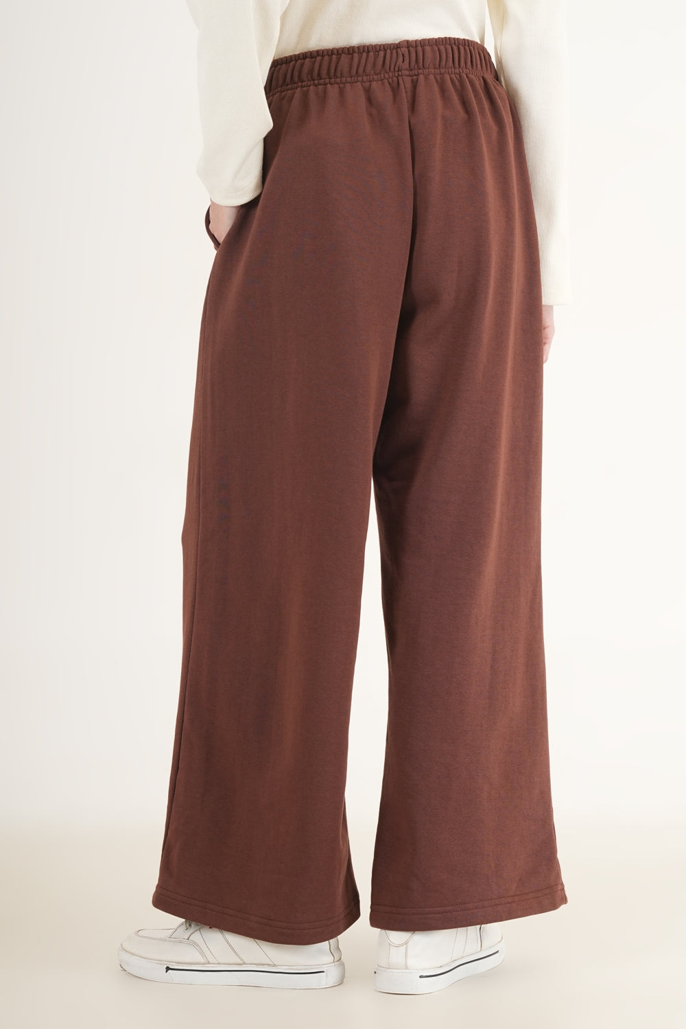 WESTERN FIT AND FLARE CASUAL SOLID TRACKPANTS - extra image 2