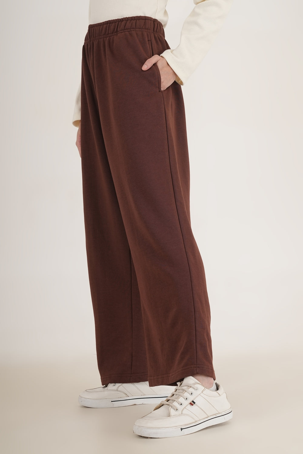 WESTERN FIT AND FLARE CASUAL SOLID TRACKPANTS - extra image 5