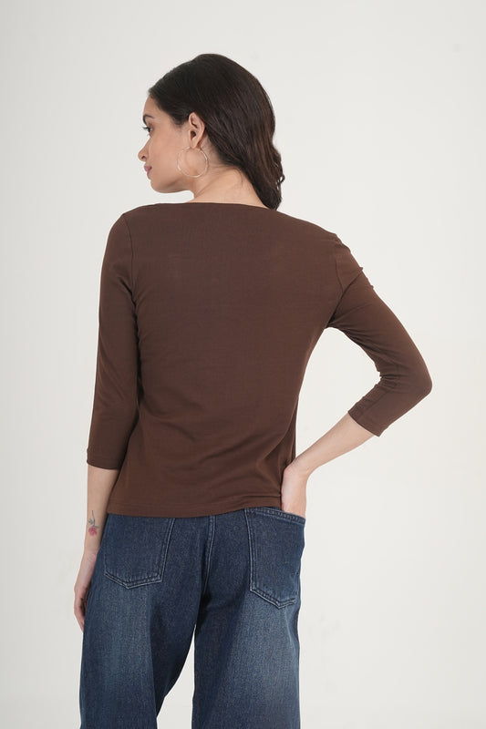 WESTERN REGULAR FIT CASUAL SOLID TOPS - extra image 2