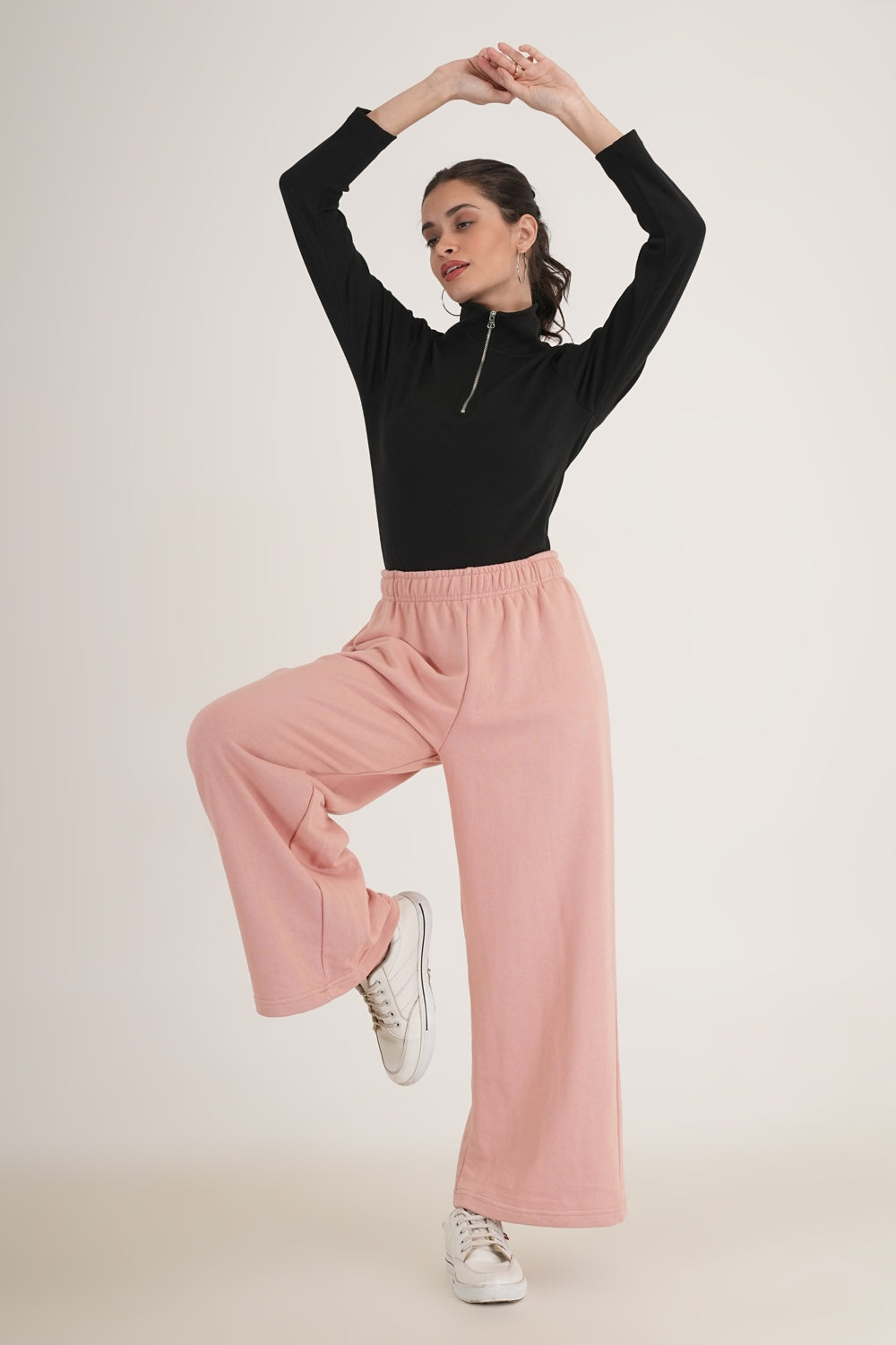WESTERN STRAIGHT FIT CASUAL SOLID TRACKPANTS - extra image 3