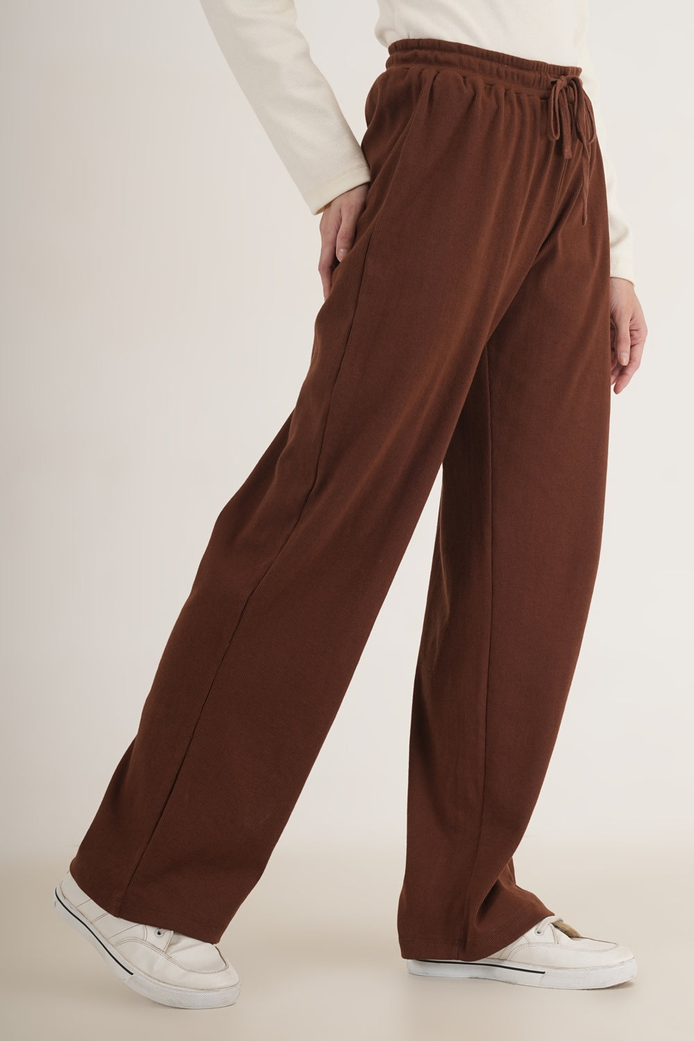 WESTERN STRAIGHT FIT CASUAL SOLID TRACKPANTS - extra image 5