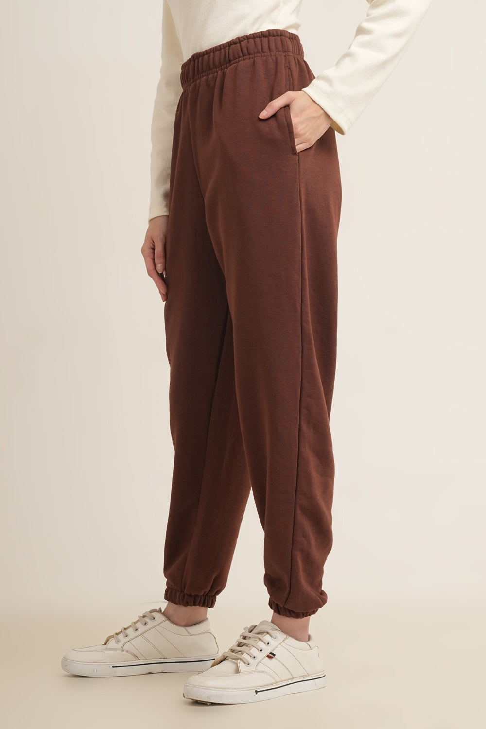 WESTERN REGULAR FIT CASUAL SOLID TRACKPANTS - extra image 4