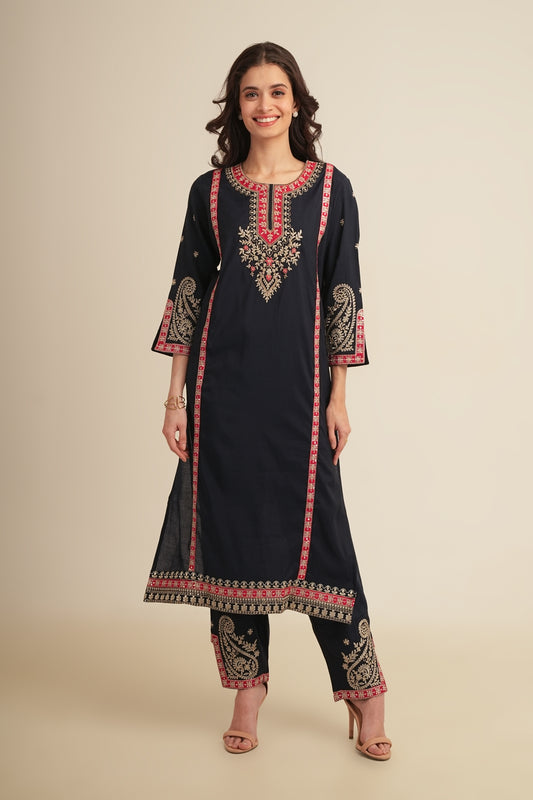 2Pcs Set - Navy