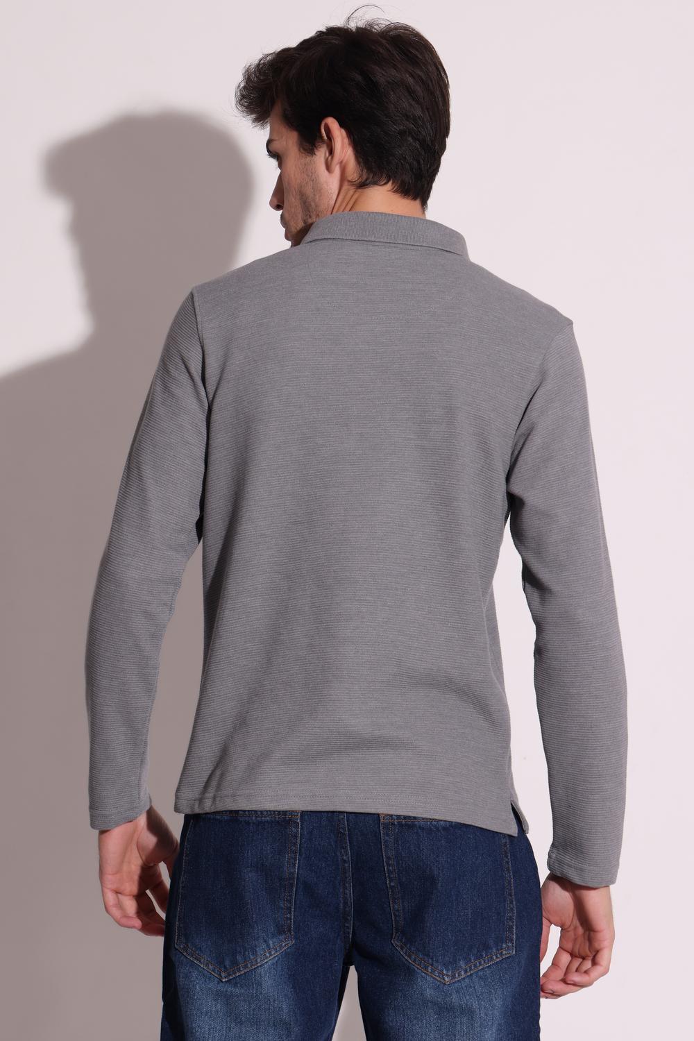 Mens Full Sleeves Polo - extra image 3