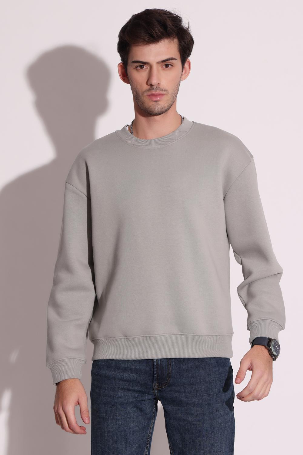 Mens Sweatshirts - Light Grey