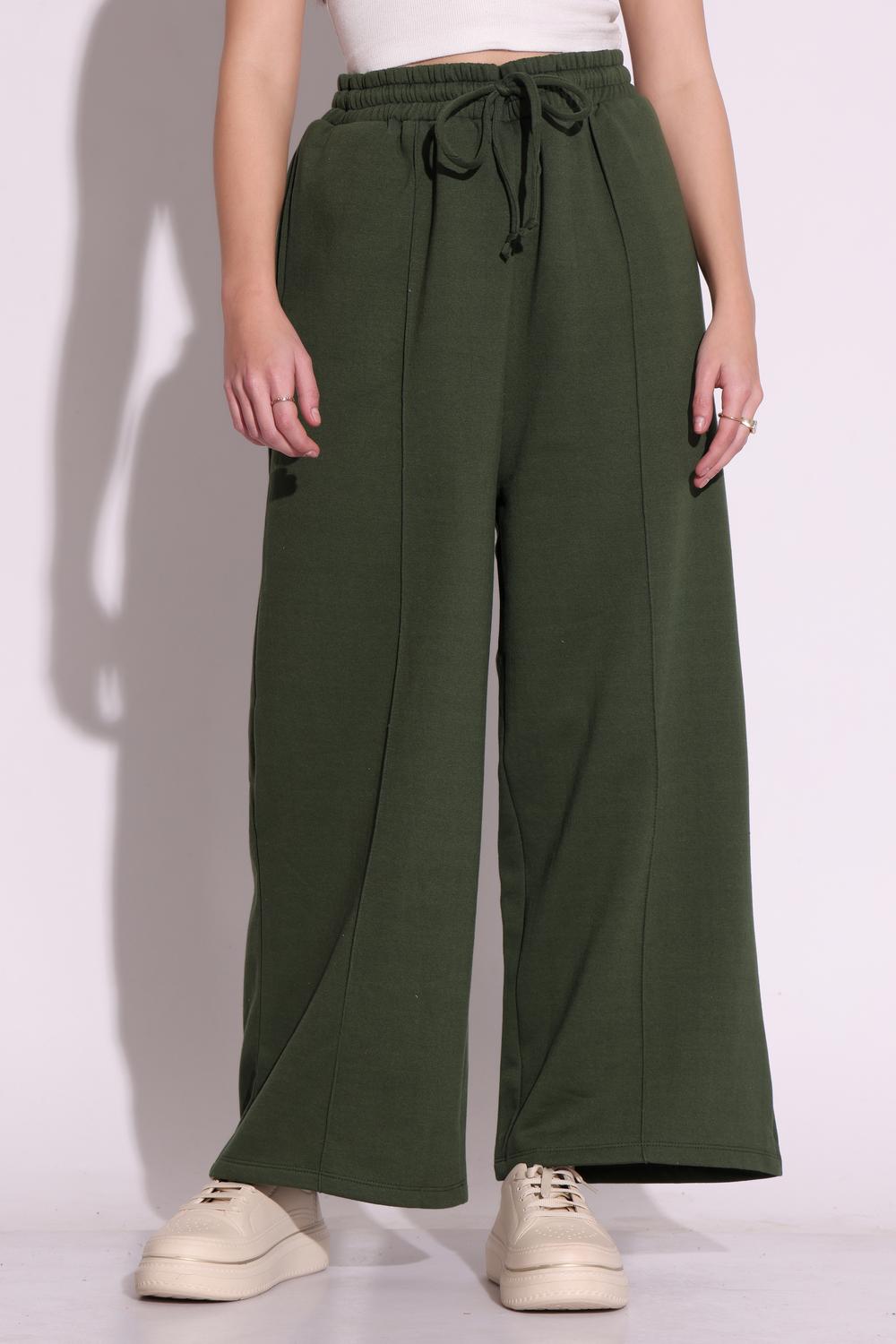 Womens Casual Wear Pants - Dark Olive