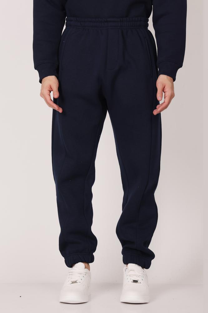 Mens Solid Joggers - Navy