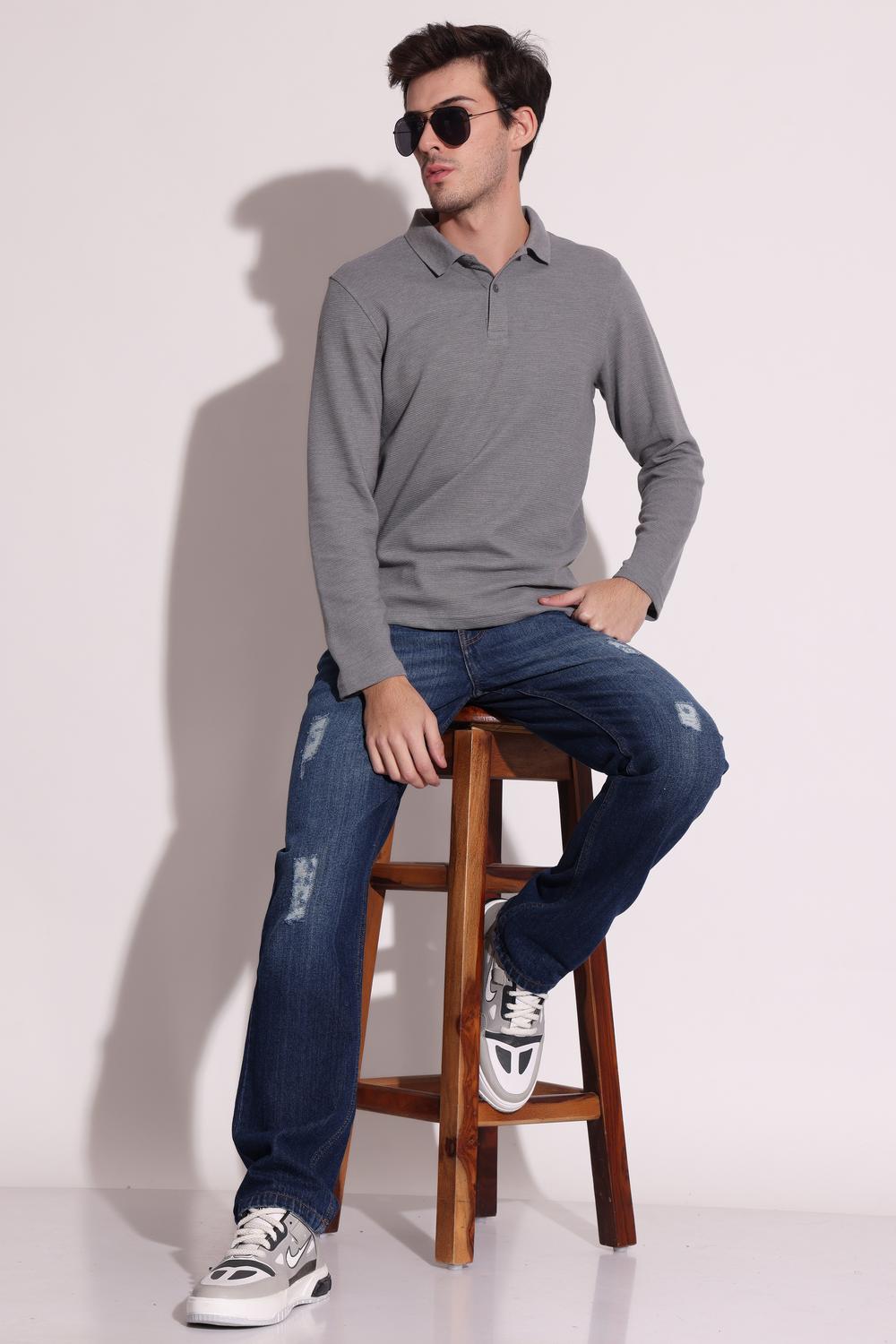 Mens Full Sleeves Polo - extra image 5