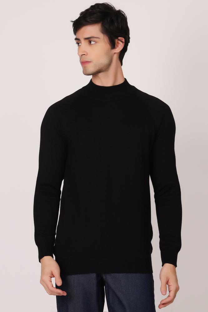 Mens T-Neck Sweaters - Black