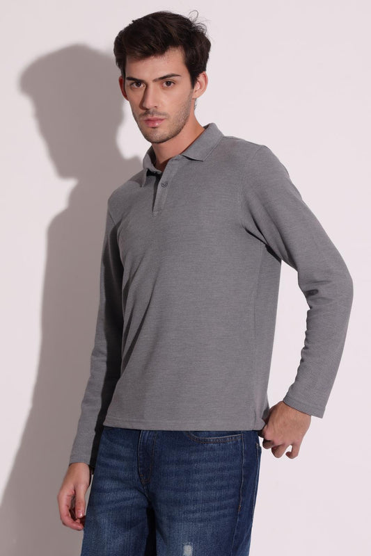 Mens Full Sleeves Polo - extra image 2