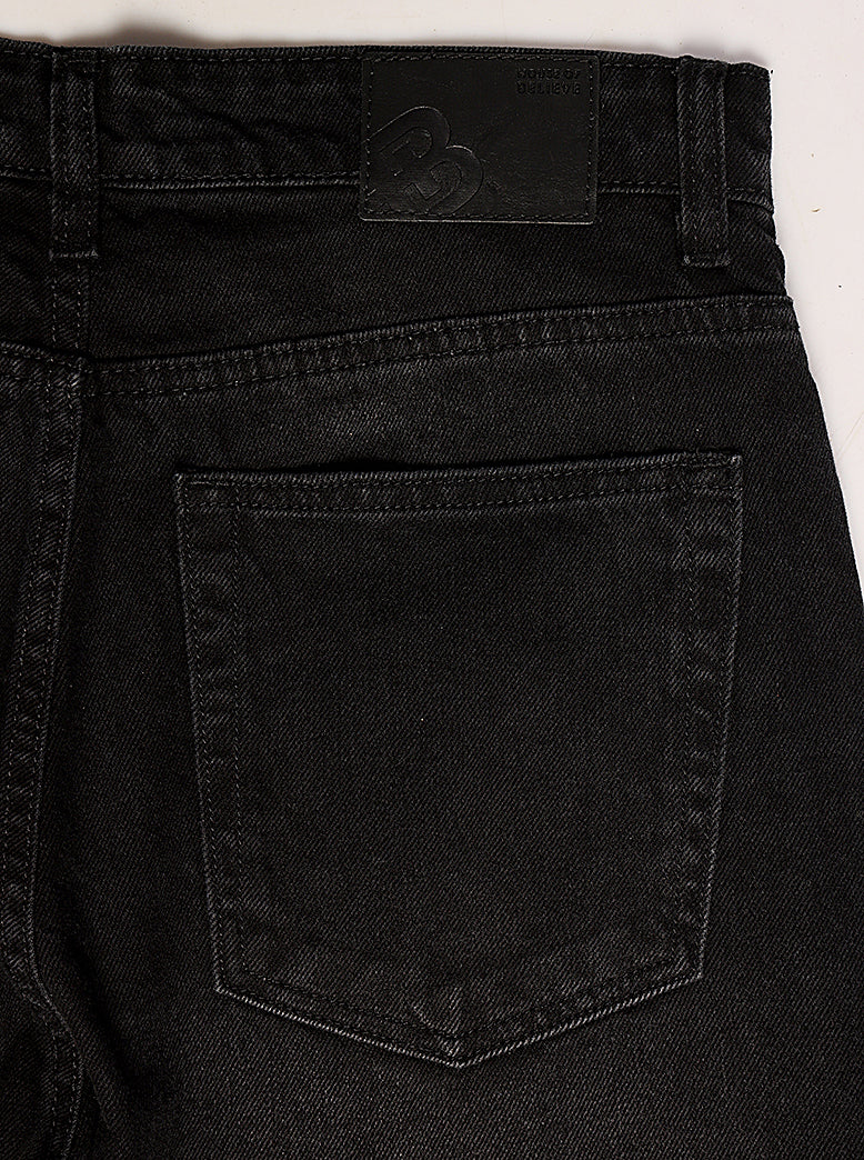 Men's Black Washed Straight fit Jeans - extra image 2