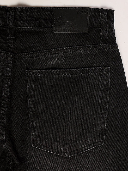 Men's Black Washed Straight fit Jeans - extra image 2