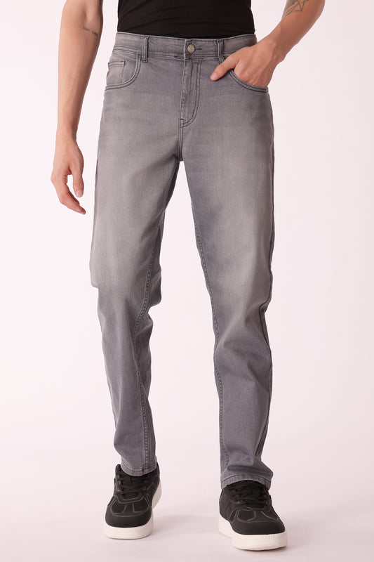 Men's Grey Washed Slim fit Jeans - Grey