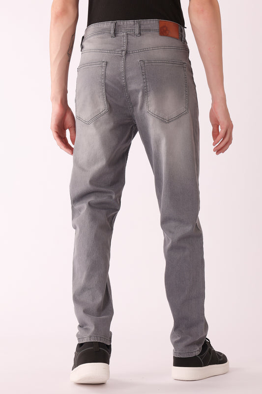 Men's Grey Washed Slim fit Jeans - extra image 2