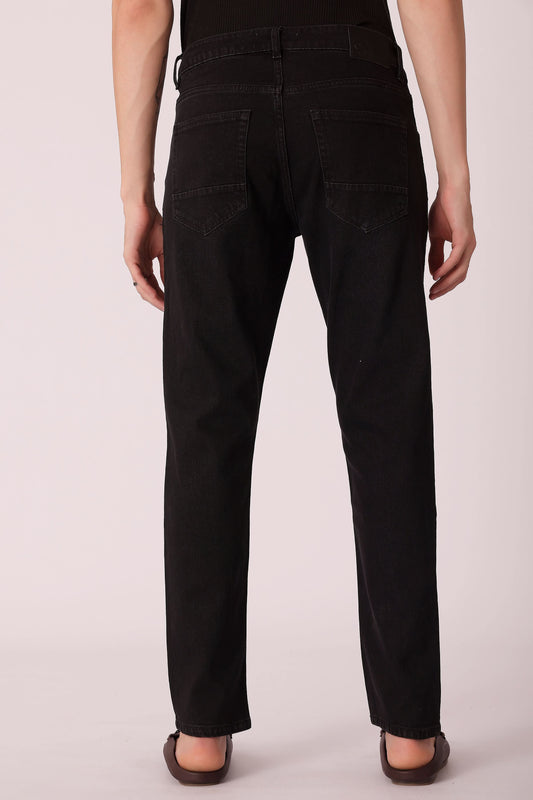 Men's Black Washed Slim fit Jeans - extra image 3