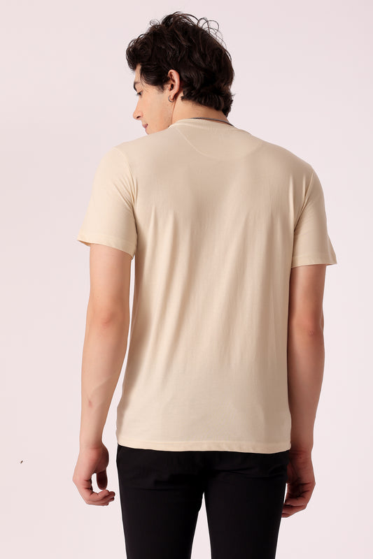 Men's Regular fit solid Tshirt - extra image 3