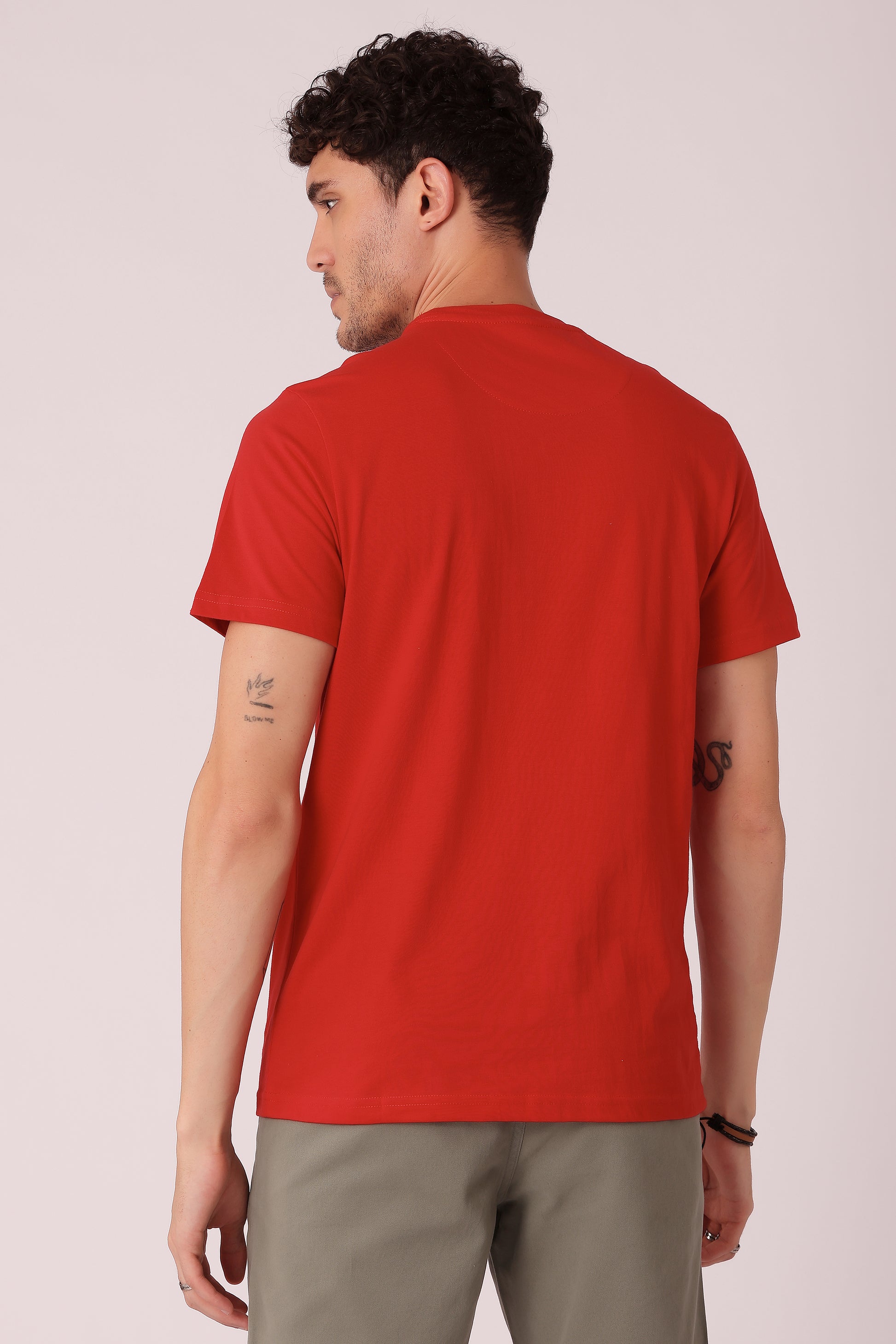 Men's Regular fit solid Tshirt - extra image 3