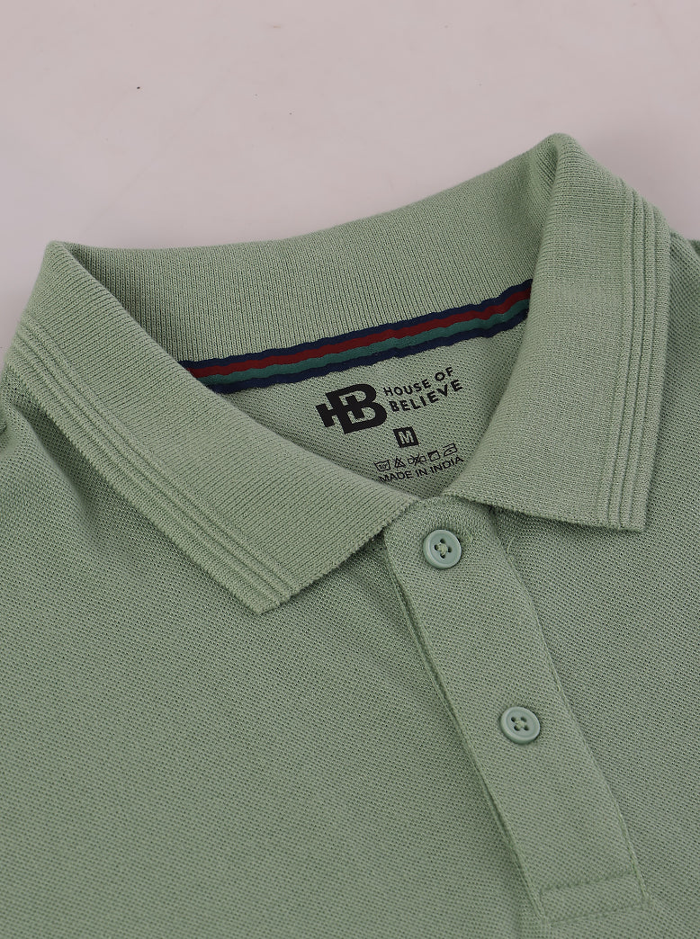 Men's Solid Pique Polo Tshirt - extra image 3
