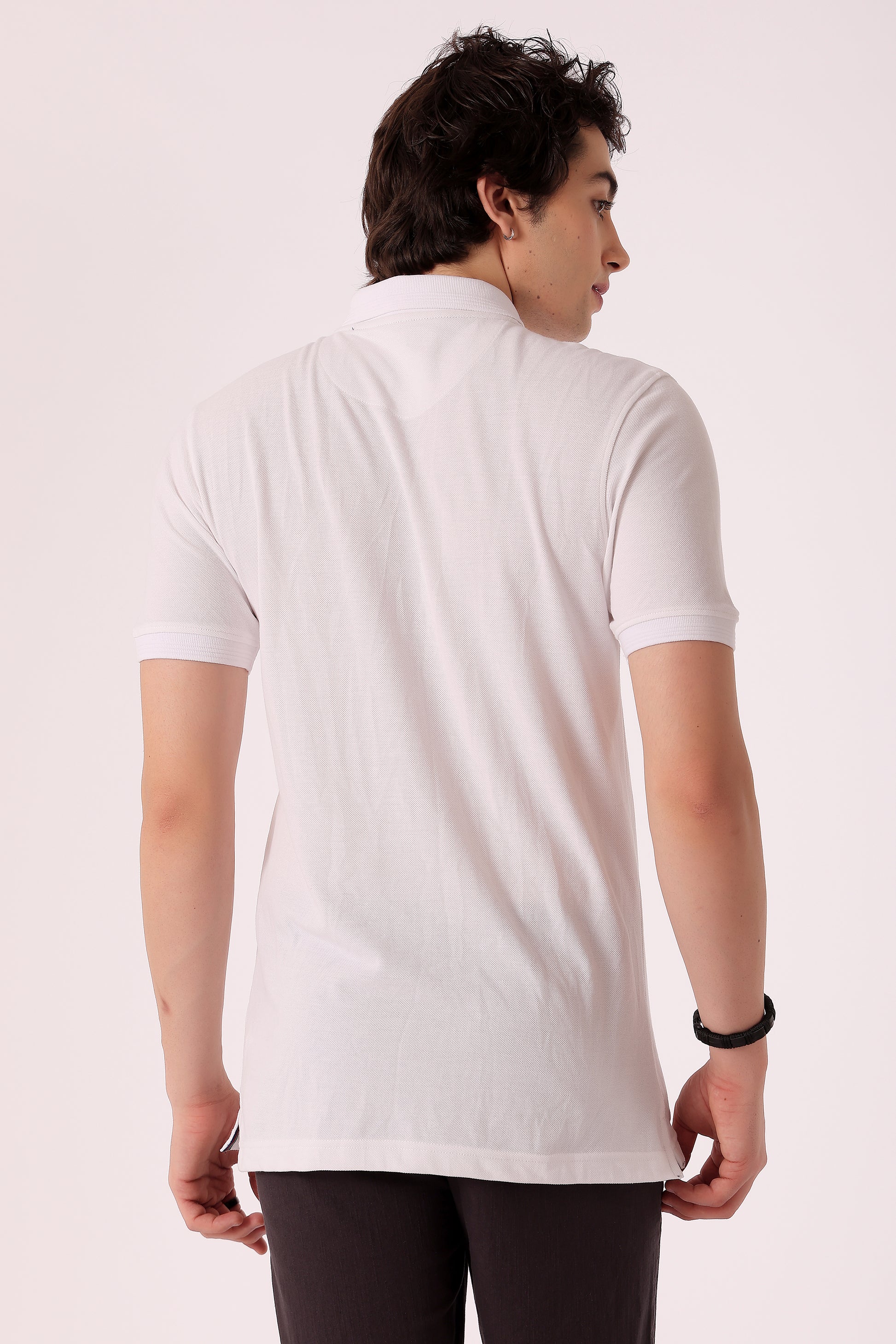 Men's Solid Pique Polo Tshirt - extra image 5