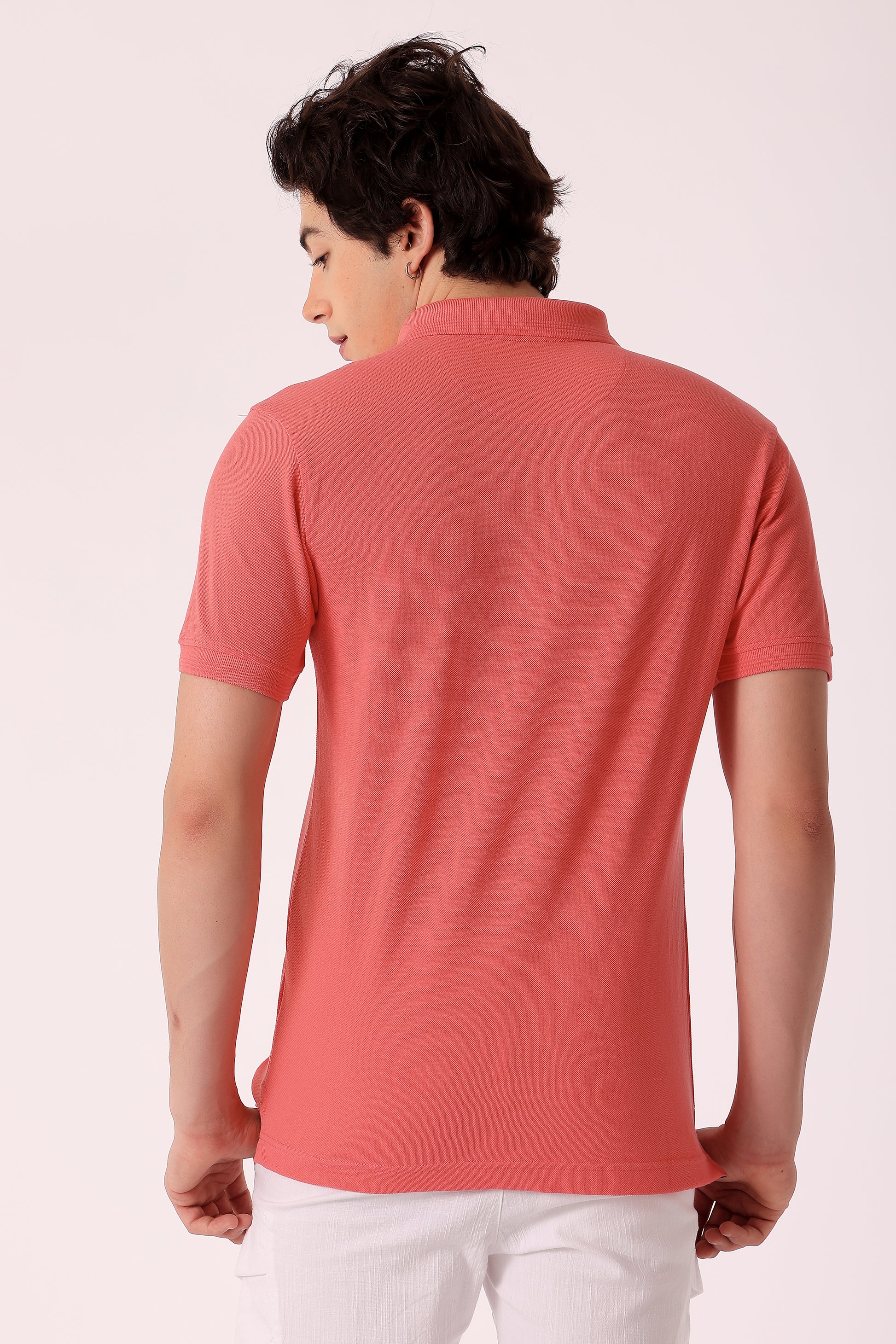 Men's Solid Pique Polo Tshirt - extra image 2