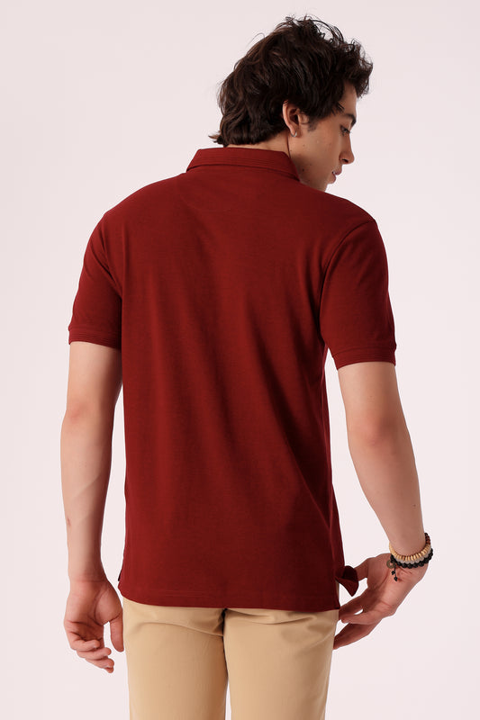 Men's Solid Pique Polo Tshirt - extra image 2