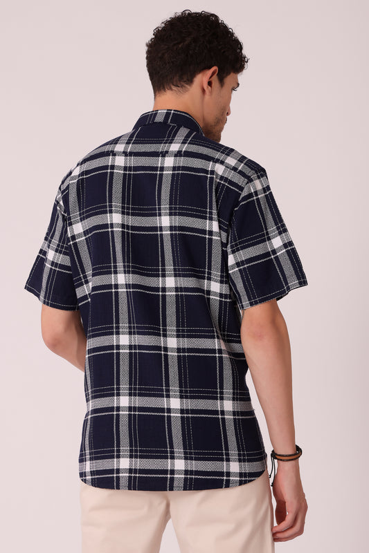 Men's cotton Checks Shirt Half Sleeve - extra image 2