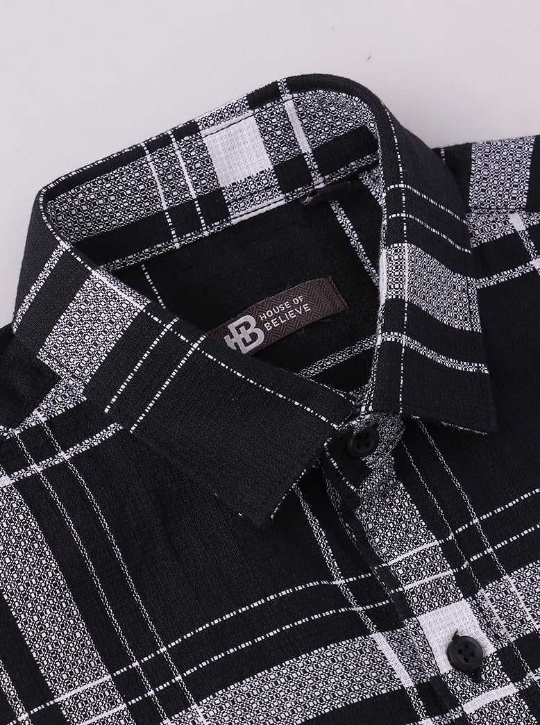 Men's cotton Checks Shirt Half Sleeve - extra image 5