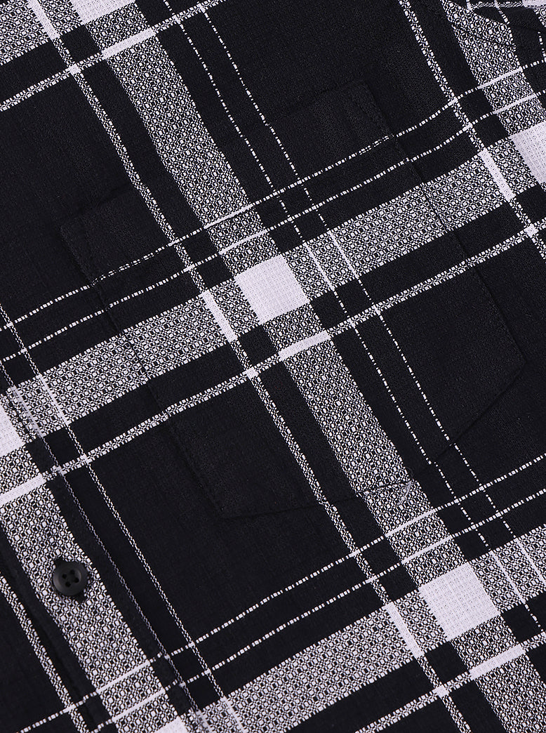 Men's cotton Checks Shirt Half Sleeve - extra image 2