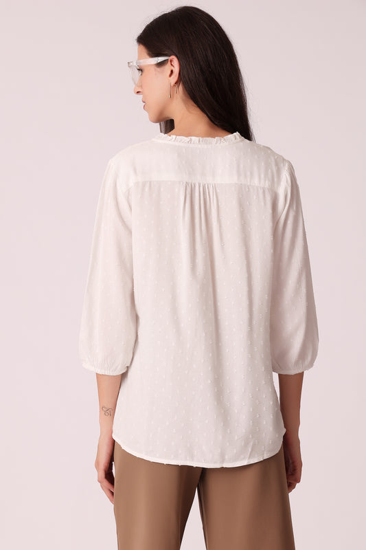 women textured lace shirt - extra image 2
