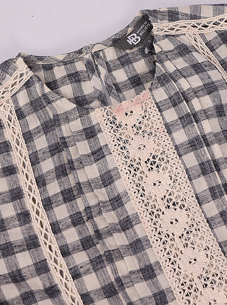 women checkered  top - extra image 5