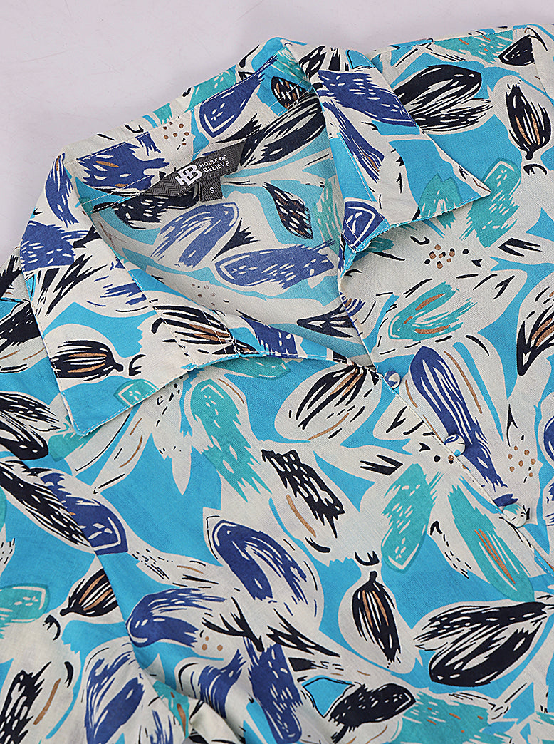 all-over printed belted midi dress - extra image 4